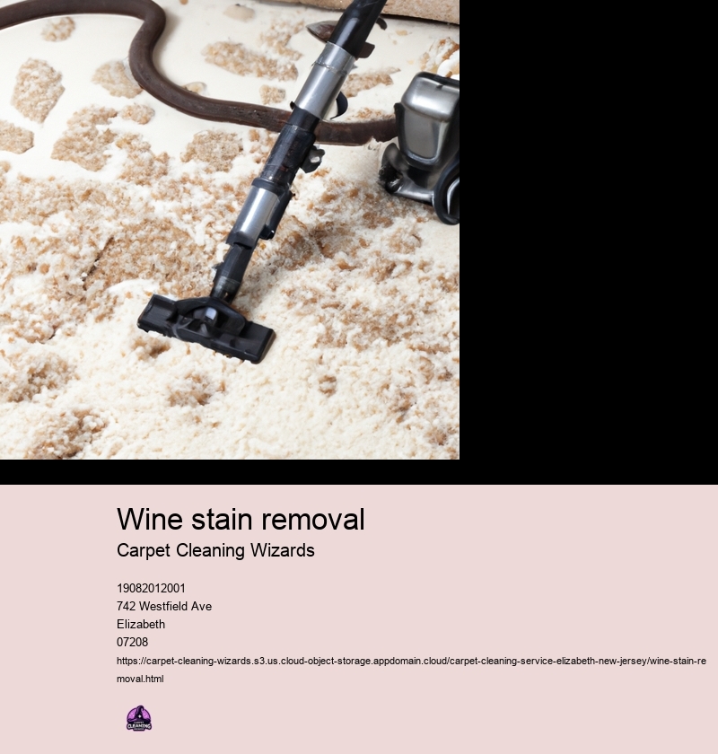 Wine stain removal
